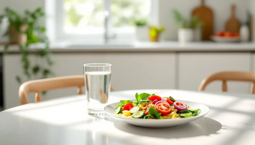 scopri la regola semplice che ho seguito per bere acqua durante i pasti: dopo 2 settimane il gonfiore è sparito. leggi i benefici e i consigli pratici per migliorare la digestione.