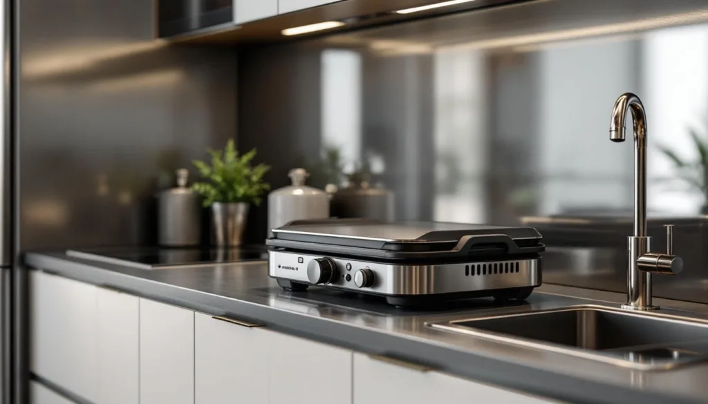 né forno né fornelli? la griglia elettrica è la soluzione ideale per le cucine piccole, offrendo praticità e versatilità senza ingombro.