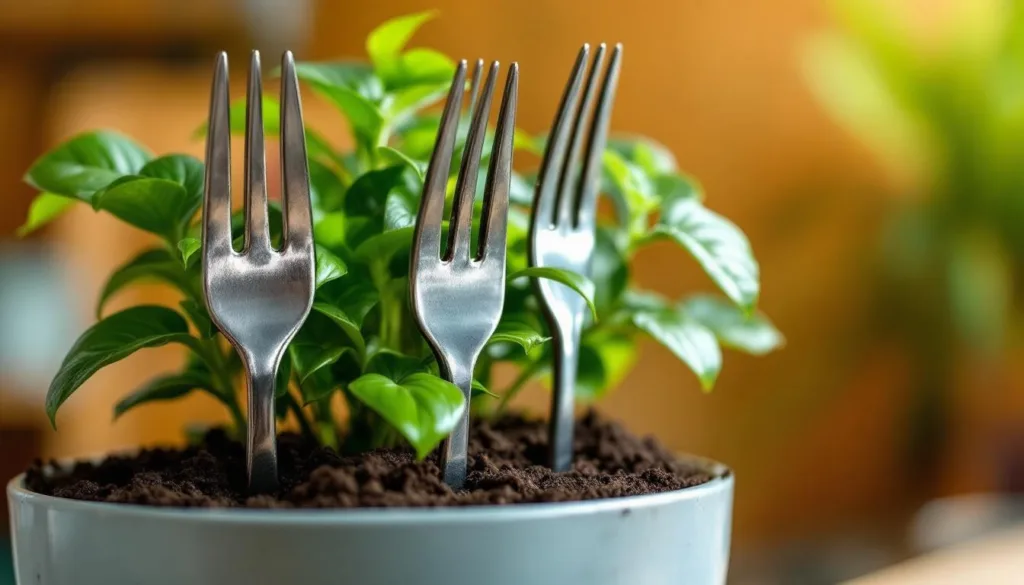 scopri perché piantare forchette nel terreno delle tue piante può migliorare la crescita e la salute del tuo giardino in modo semplice ed efficace.