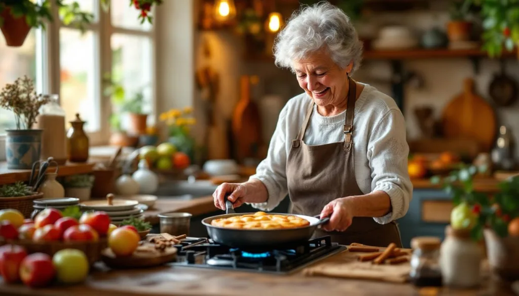 scopri il segreto di una nonna per preparare la torta di mele perfetta senza forno in soli 15 minuti, un dolce semplice e veloce da gustare.
