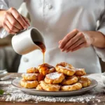 scopri il segreto di una chef per preparare frittelle di mele perfette, accompagnate da una deliziosa salsa al rum fatta in casa.